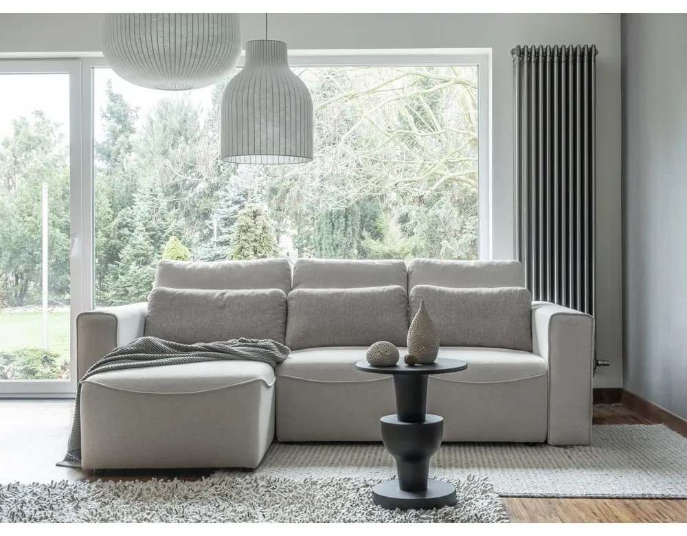 Krémszínű kinyitható sarokkanapé (variálható) Homely Tommy – Miuform