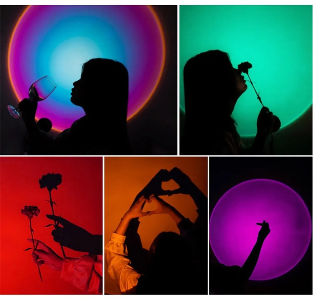 Színes LED lámpa távirányítóval - RGB