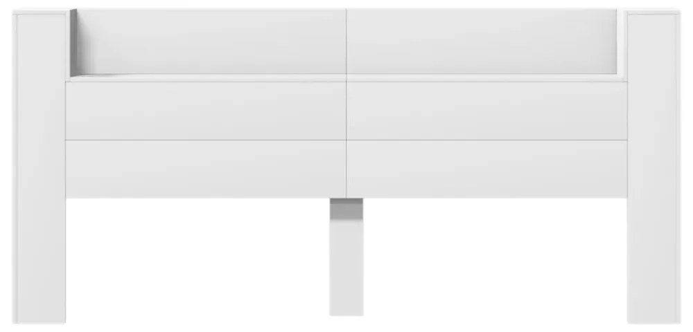 fehér áthidalószekrény LED-világítással 220 x 16,5 x 103,5 cm