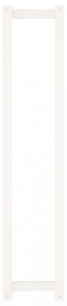 fehér tömör fenyőfa törülközőtartó 23 x 18 x 110 cm