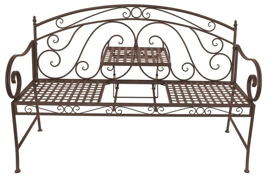 Barna fém kerti pad Saket – Garden Pleasure