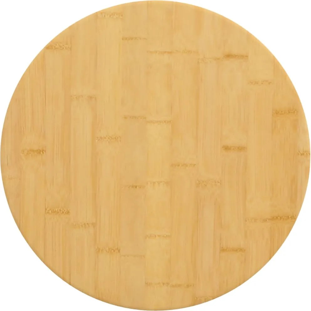 vidaXL bambusz asztallap Ø40 x 4 cm
