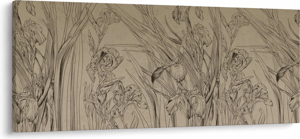 Kép - A növények körvonalai (120x50 cm)