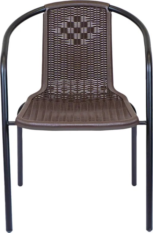 Napoli kerti szék barna