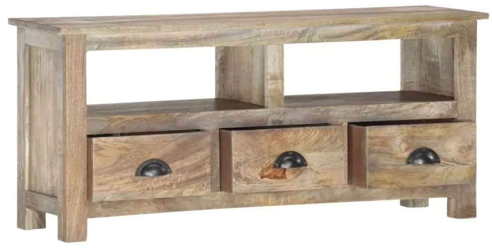 tömör mangófa TV-szekrény 110 x 30 x 50 cm