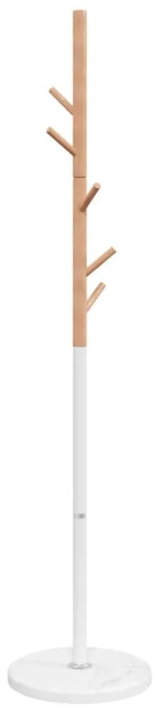 fehér porszórt vas ruhafogas 172 cm