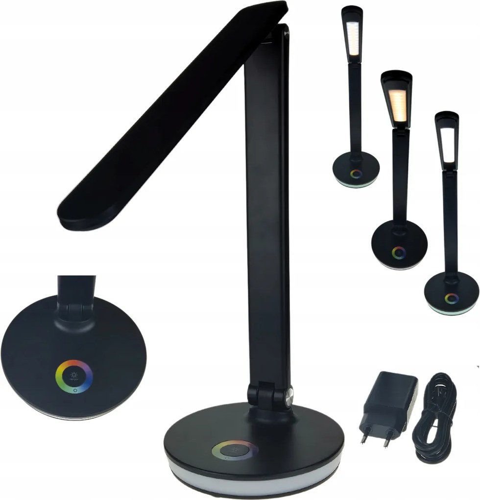 Asztali lámpa Rgb éjszakai háttérvilágítás Fényerőszabályozható asztali lámpa Nilsen