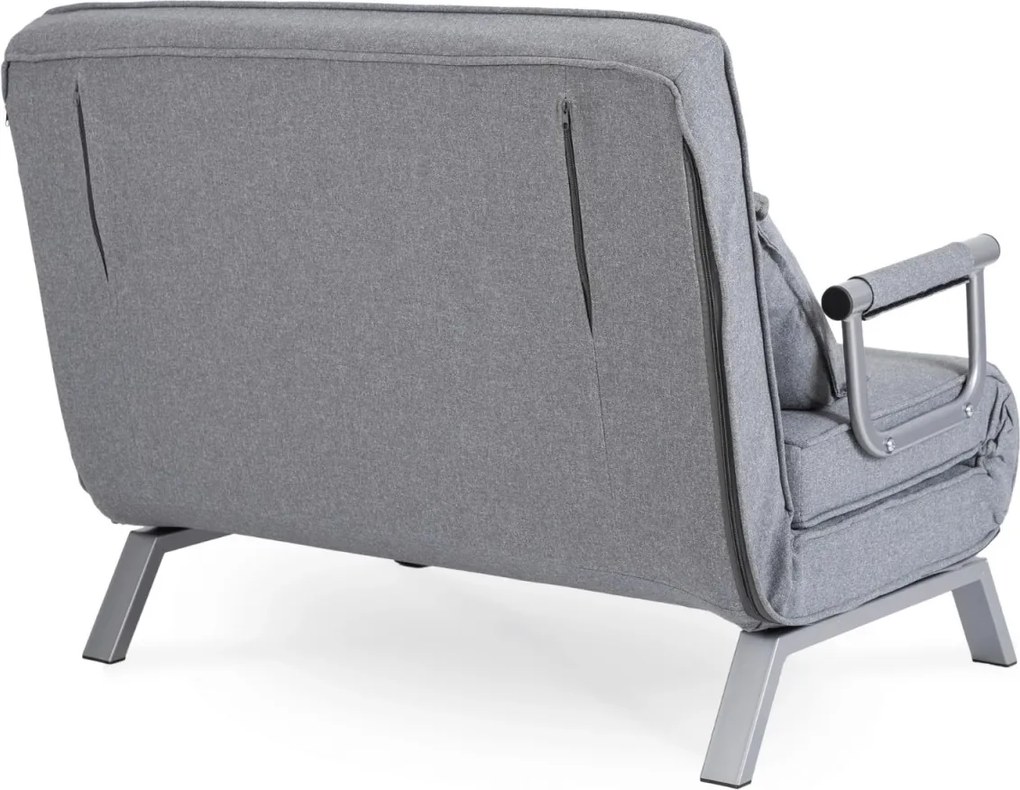 Kétszemélyes dönthető fotel szürke színben BART 2