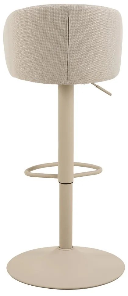 Bézs állítható magasságú karfás bárszék (ülésmagasság 86 cm) Eleanor – Actona