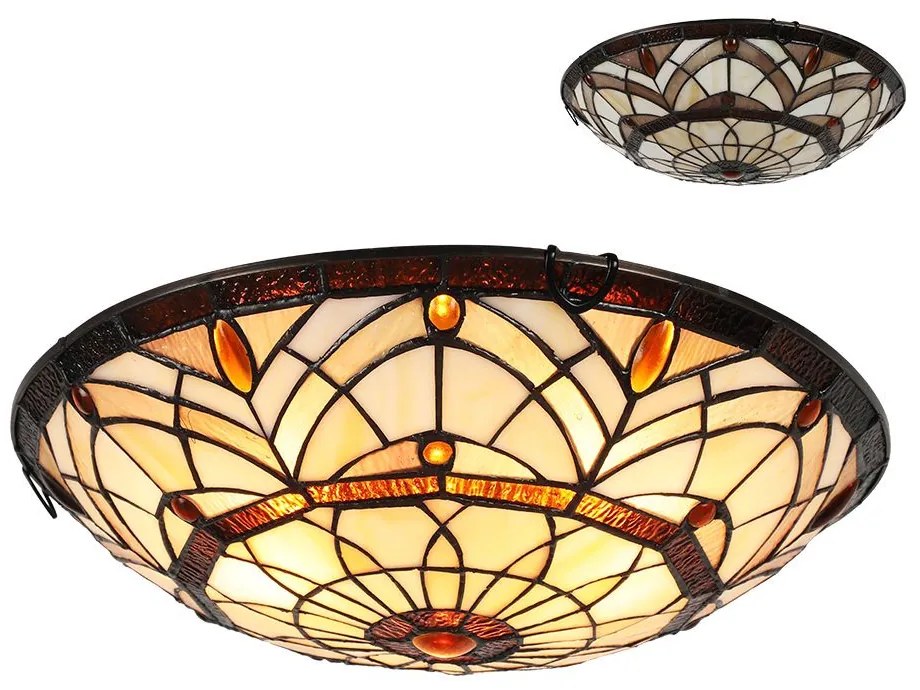Prezent TIFFANY CEILING 1712 Süllyesztett mennyezeti lámpa 3x40W/E27 IP20