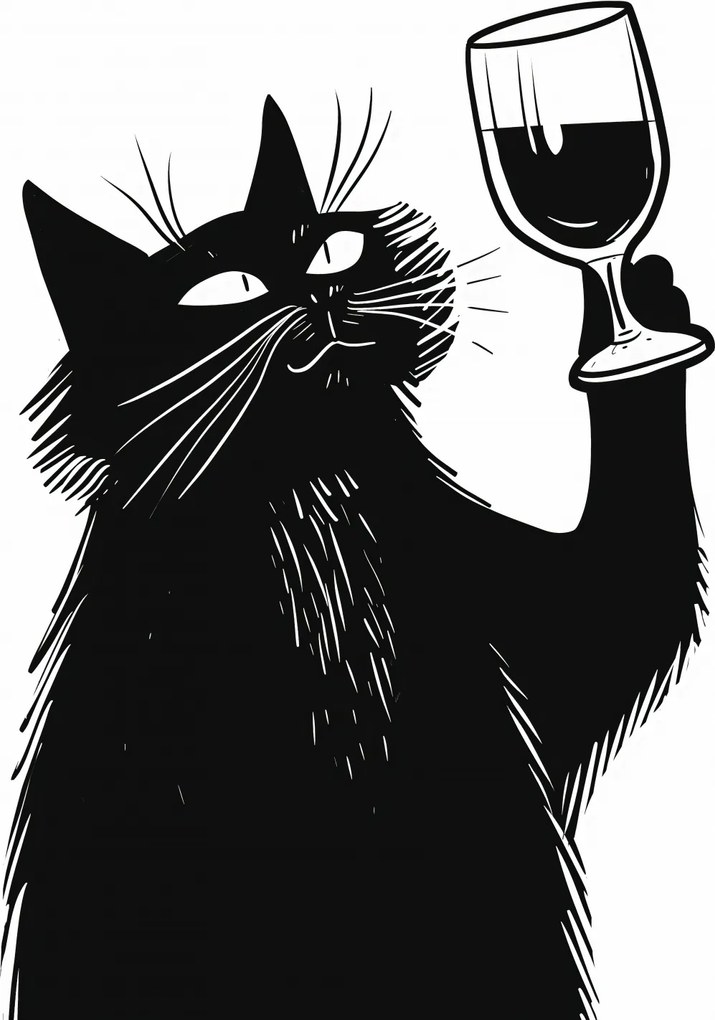 Poszter 53x81cm Macskavirtuóz