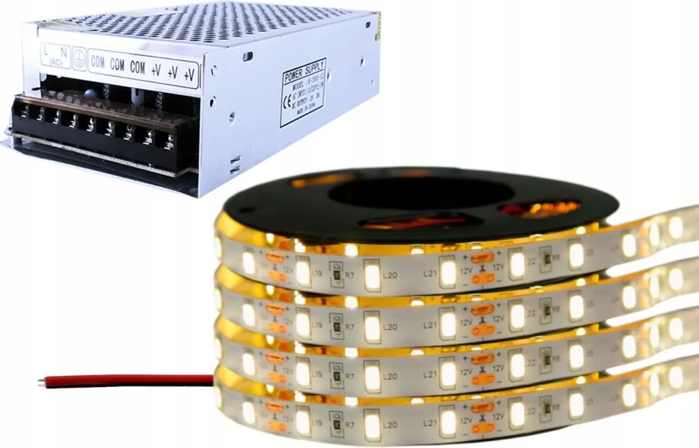 Led szalag szett 300D 5630 fehér Semleges 20m