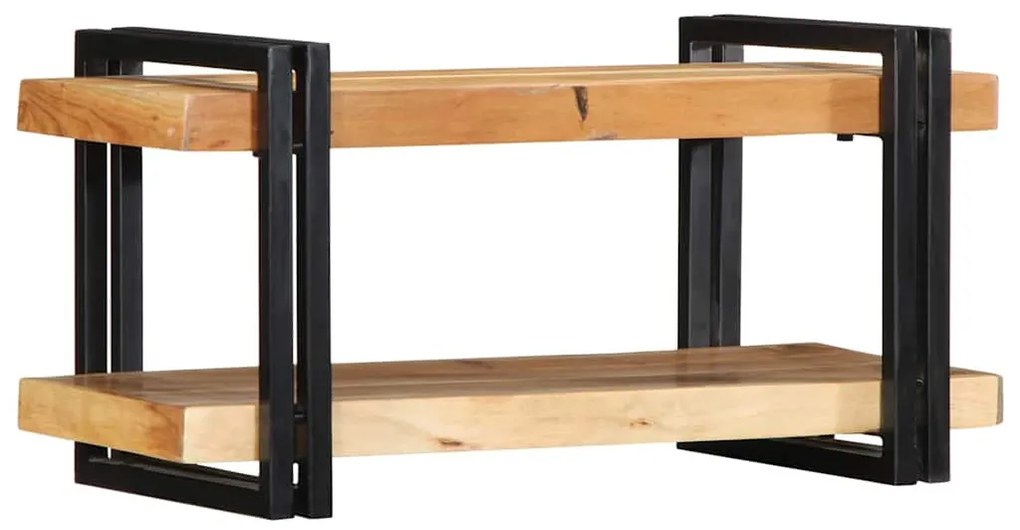 fali polc 70x33x35 cm tömör fa akácfa