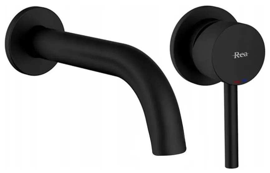 BAT-B0969 - LUNGO mosdócsaptelep rejtett beépítéshez, matt fekete