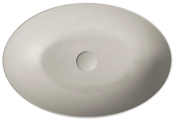 Sapho - Pultlapra ültethető mosdó FORMIGO 60x40 cm beton/bézs