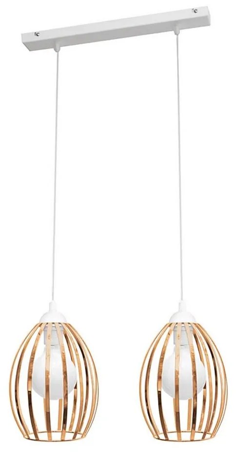 Csillár zsinóron DALI 2xE27/15W/230V réz