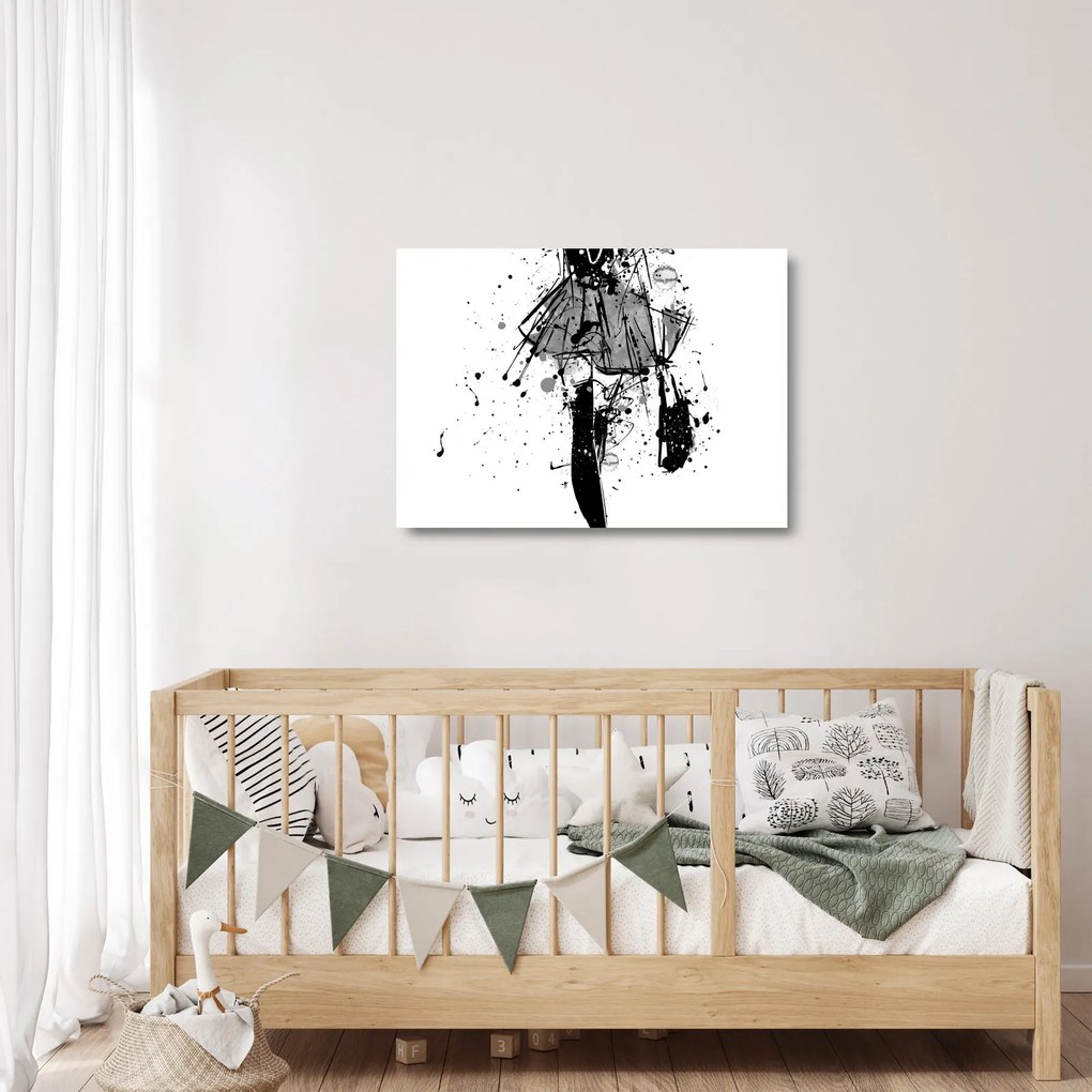 Üveg kép - Divatbemutató (70x50 cm)