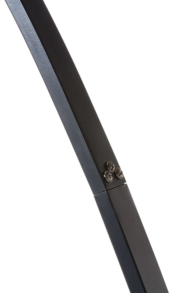 Ívelt fekete fém állólámpa 188 cm BENUE Beliani