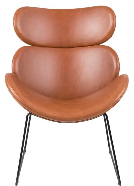 Cazar műbőr fotel fekete lábakkal - Actona