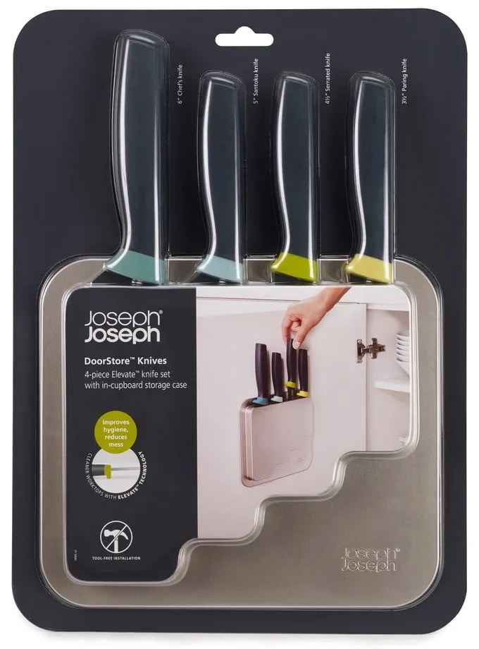 Rozsdamentes acél kés készlet tartóval 4 db-os DoorStore™ – Joseph Joseph