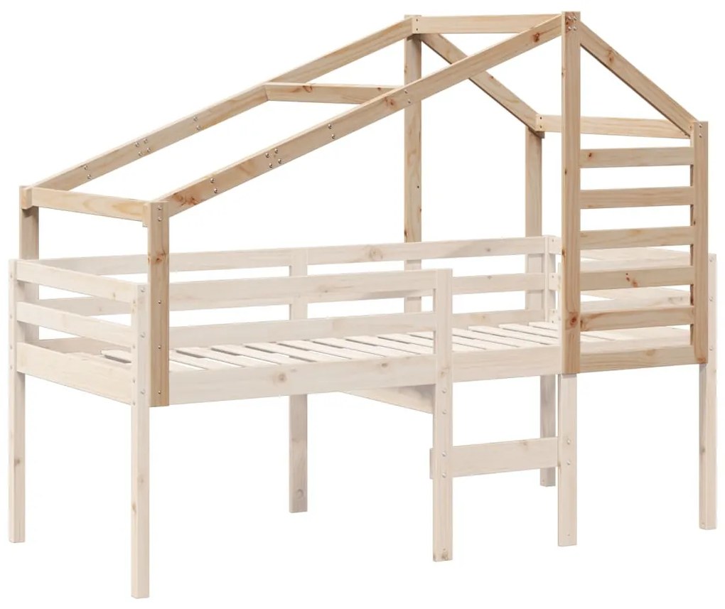 vidaXL tömör fenyőfa gyerekágytető 198 x 97 x 113 cm