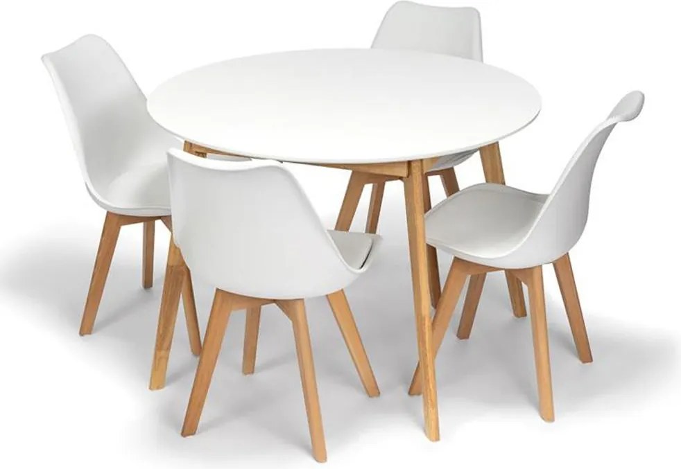 AVENBERG PEARL Étkezőgarnitúra 4 szék + asztal 105 cm