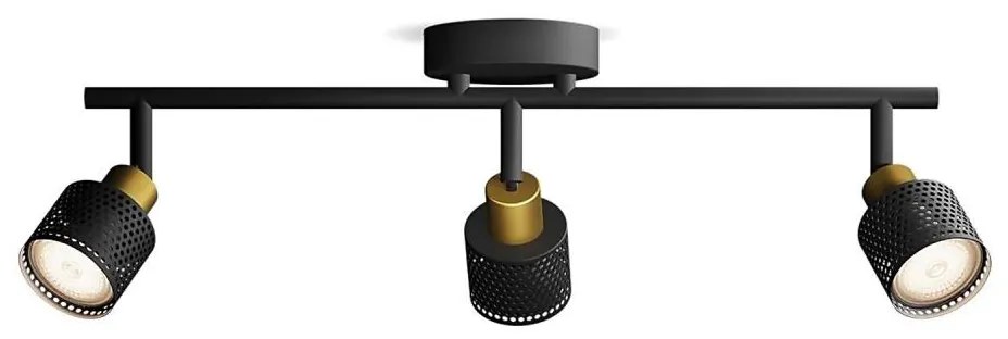 Philips - Spotlámpa NIALL 3xGU10/5W/230V fekete/réz