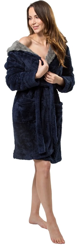 fürdőköpeny Jordan Navy-Grey women M