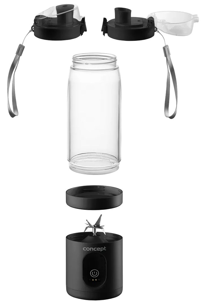 Concept SM4001 újratölthető Smoothie FitMaker, fekete
