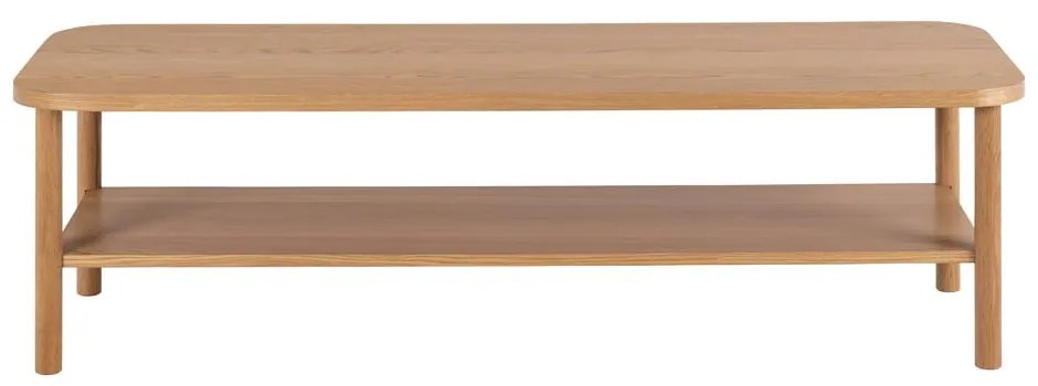 Natúr színű dohányzóasztal tölgyfa dekorral 50x150 cm Banbury – Actona