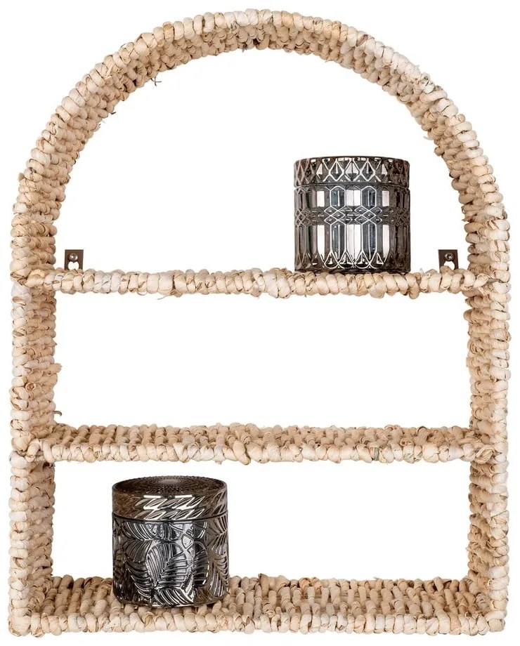 Natúr színű többszintes rattan fali polc Namur – House Nordic