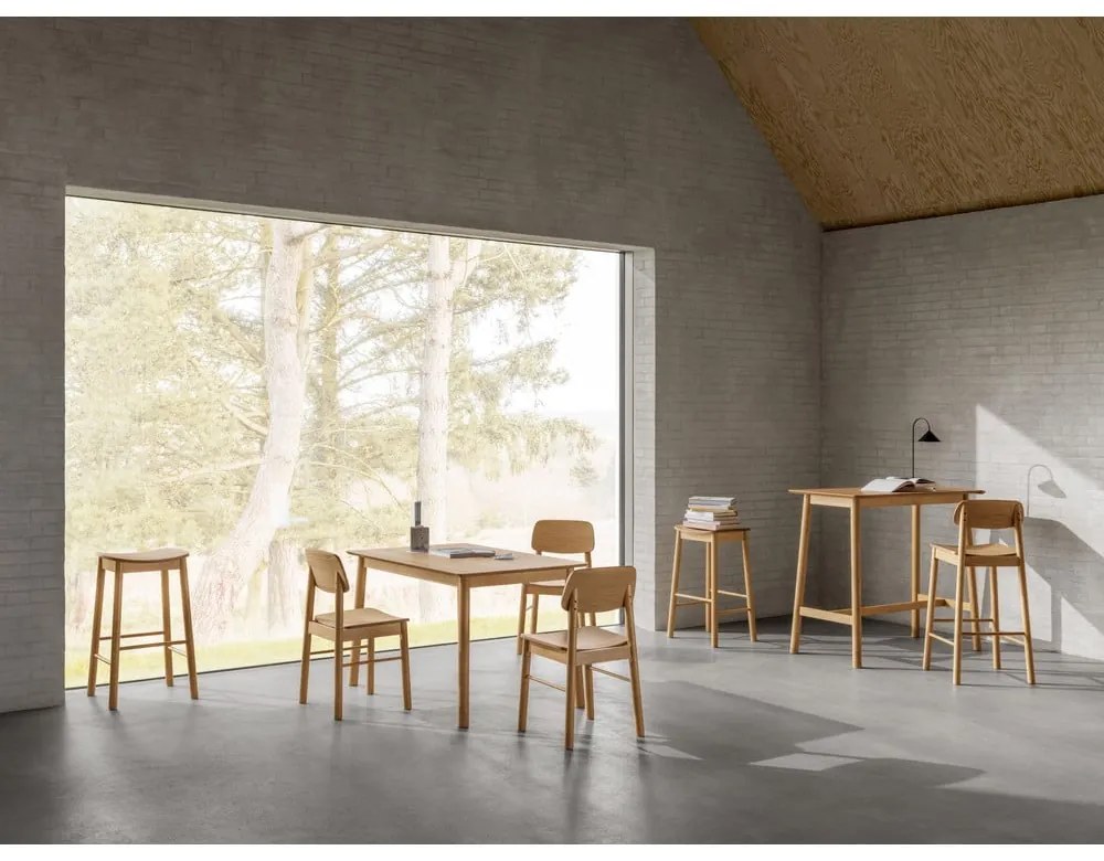 Bárasztal tölgyfa dekorral 60x120 cm Barlow – Actona