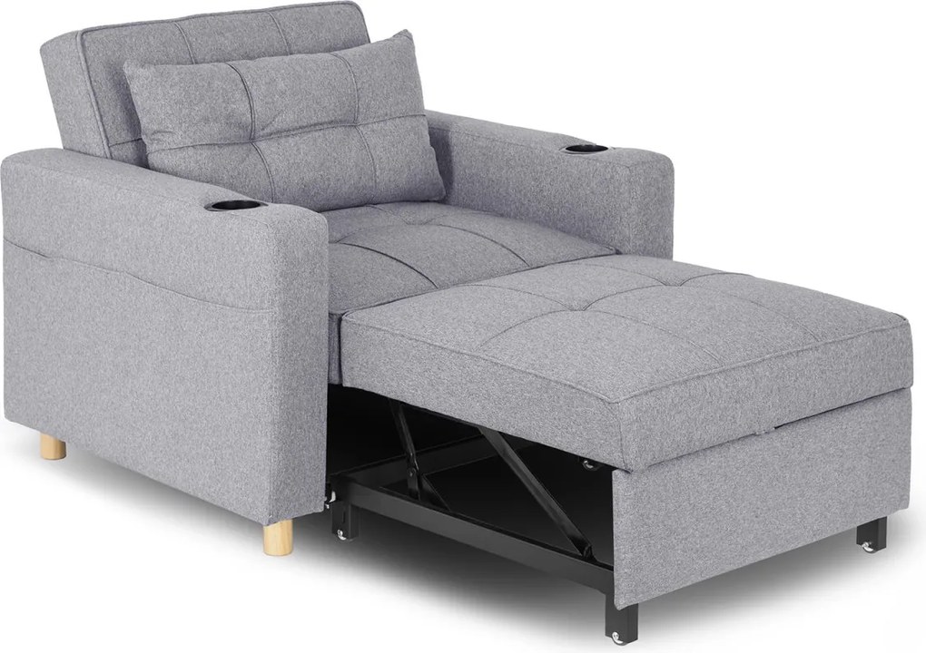 Dönthető fotel szürke, SOLOR