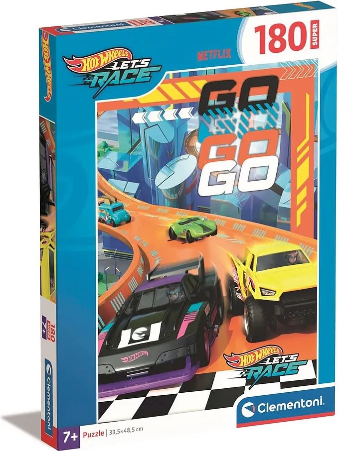 Hot Wheels Finish Line 180 db-os puzzle Clementoni
