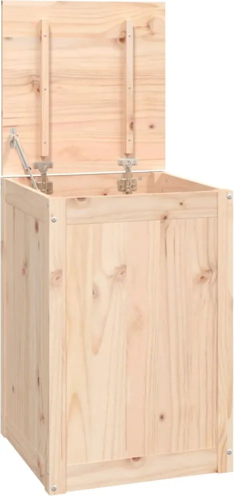 vidaXL tömör fenyőfa szennyestartó láda 44 x 44 x 66 cm