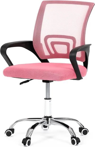 Gyerek forgószék hintamechanikával, rózsaszín hálós kivitelben KA-L103 PINK