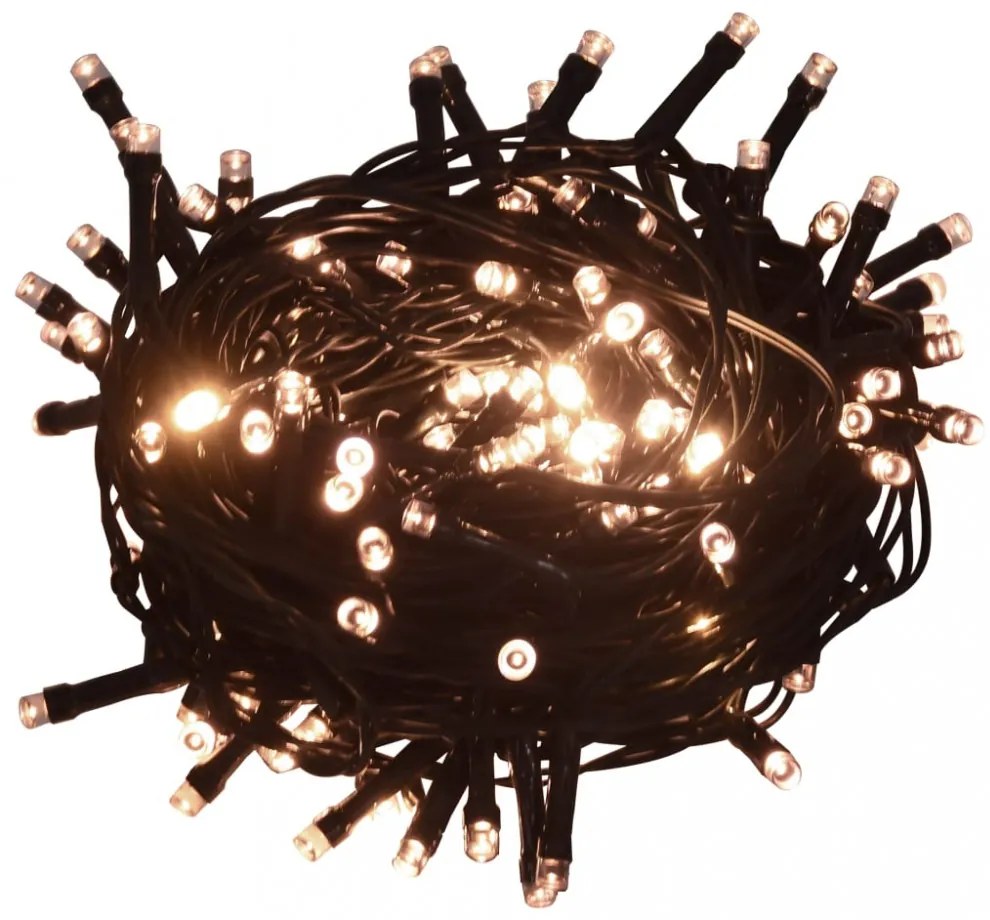 meleg fehér fényű PVC LED-szalag 150 LED-el 15 m