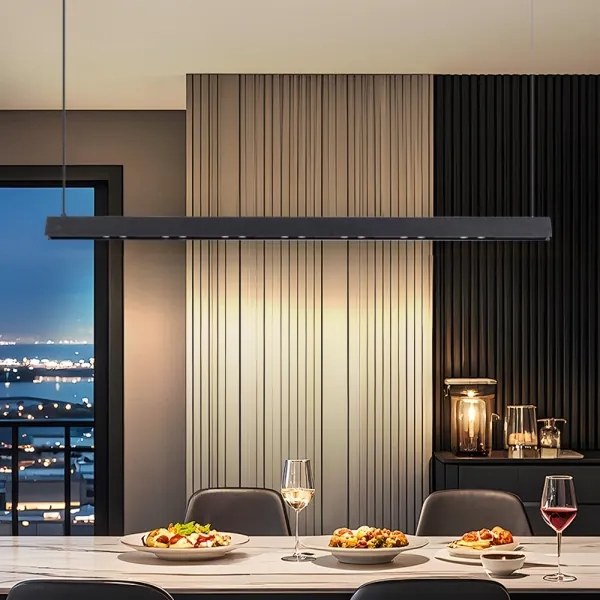 Immax NEO 07306L-LED dimmelhető kábeles csillár MADEIRA 26 W/230 V Wi-Fi Tuya 122 cm fekete