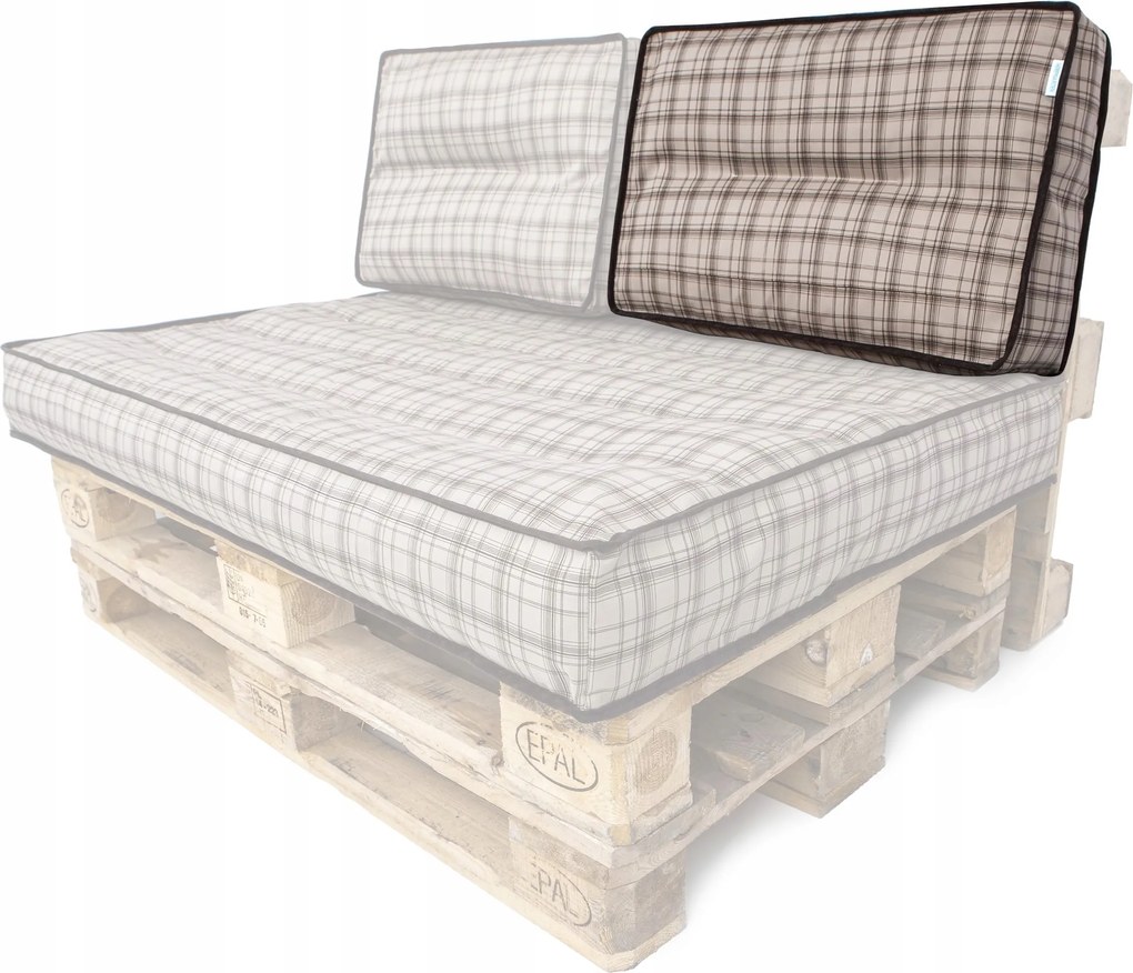 Kis háttámlás párna raklapból 60x40