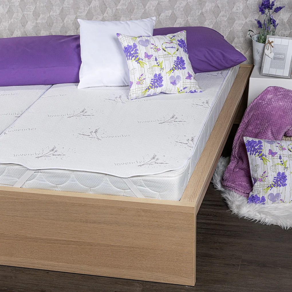 4Home Lavender gumifüles vízhatlan matracvédő, 60 x 120 cm