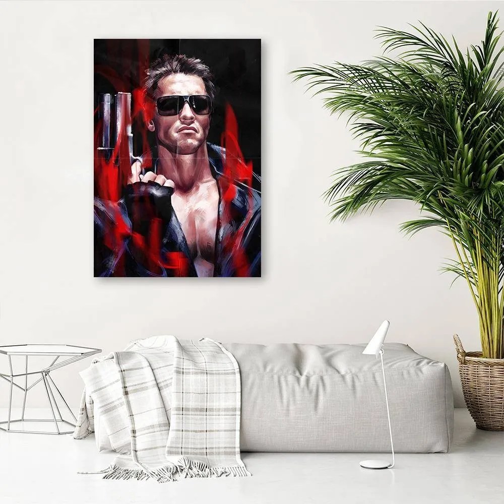 Gario Vászonkép Terminátor A halálosztó, Arnold Schwarzenegger portré - Dmitry Belov Méret: 70 x 100 cm