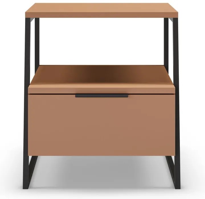 Téglavörös éjjeliszekrény Velia – Marckeric