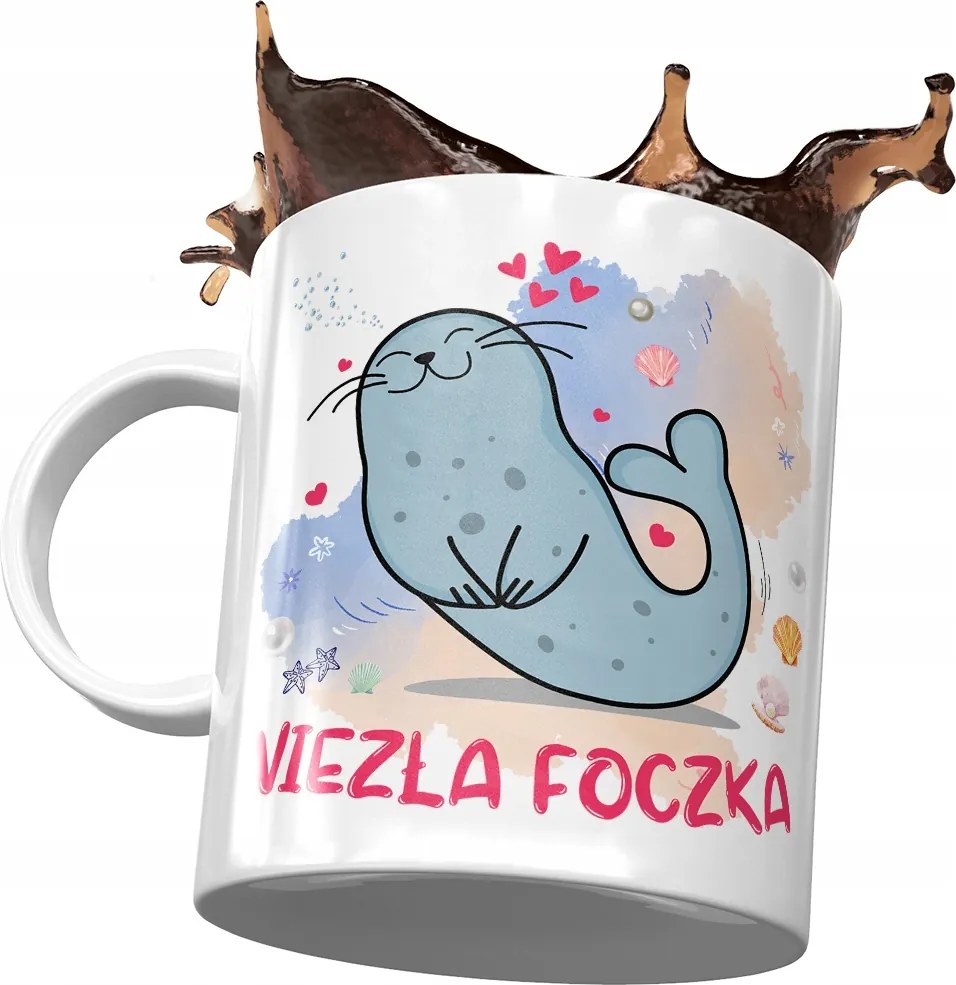 Fóka fóka bögre Fóka aranyos ajándék fényképes nyomtatással