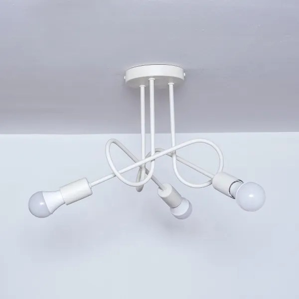 Felületre szerelt csillár OXFORD 3xE27/15W/230V krémszínű