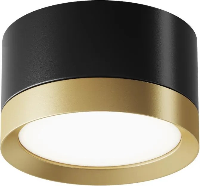 MAYTONI C086CL-GX53-SRD-BG HOOP Hengeres Mennyezeti Lámpa Fekete, Arany GX53 IP20