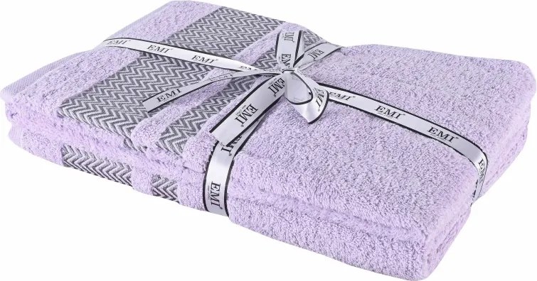 EMI Ates lila pamut törölköző szett 2db