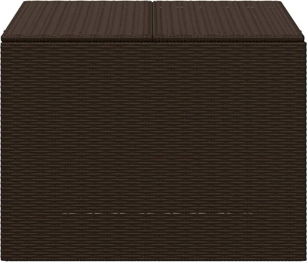 vidaXL barna polyrattan kerti tárolóláda 291 L