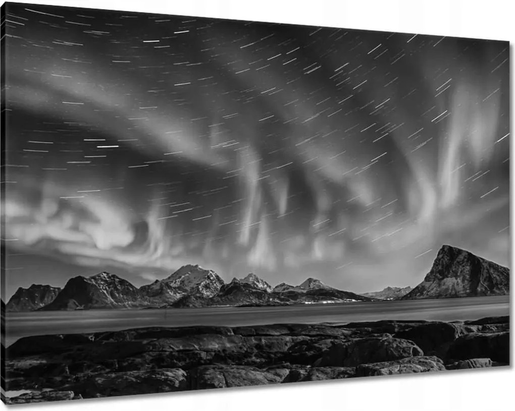 Vászonkép 100x70 Északi fény Norvégia