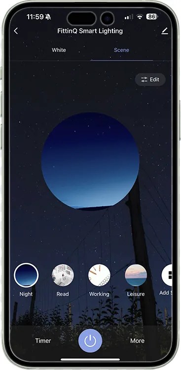 Okos fali lámpa fekete 24 cm, 2 db Wifi G9-es foglalattal - Otan