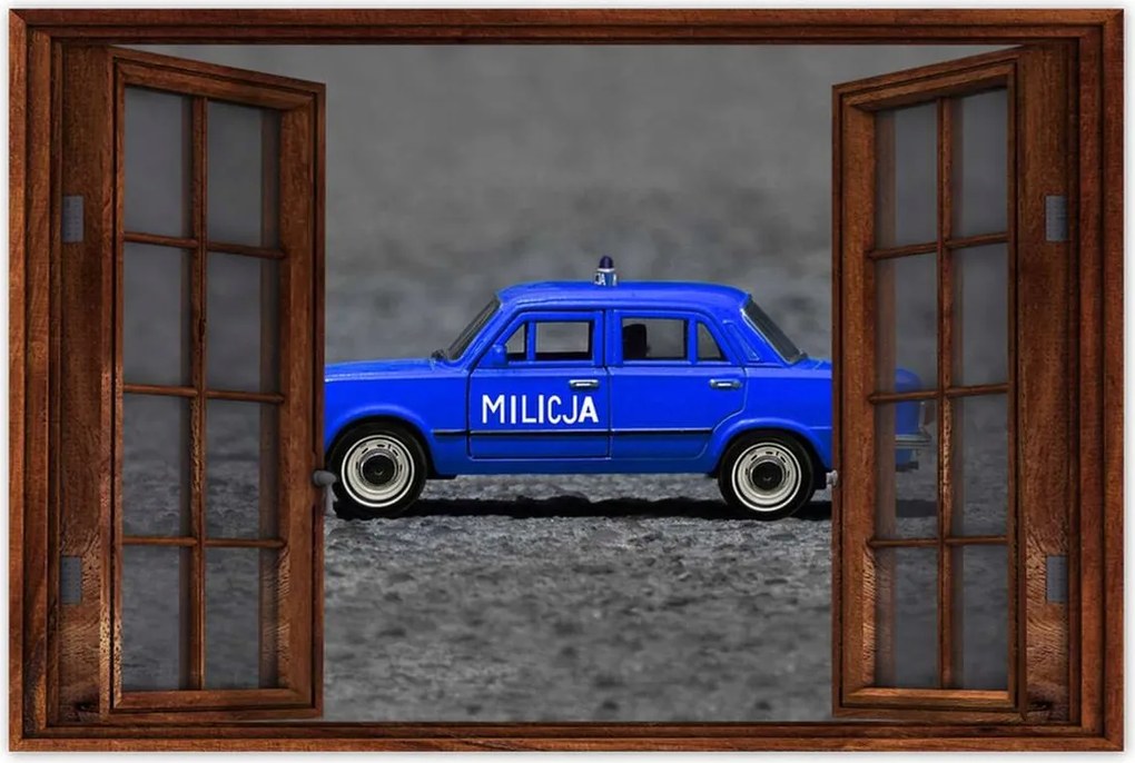 Poszter 60x40 Nagy Fiat 125P Milícia Mo